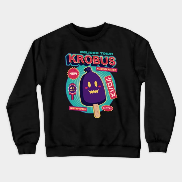 Krobus Ice Cream Crewneck Sweatshirt by Lagelantee